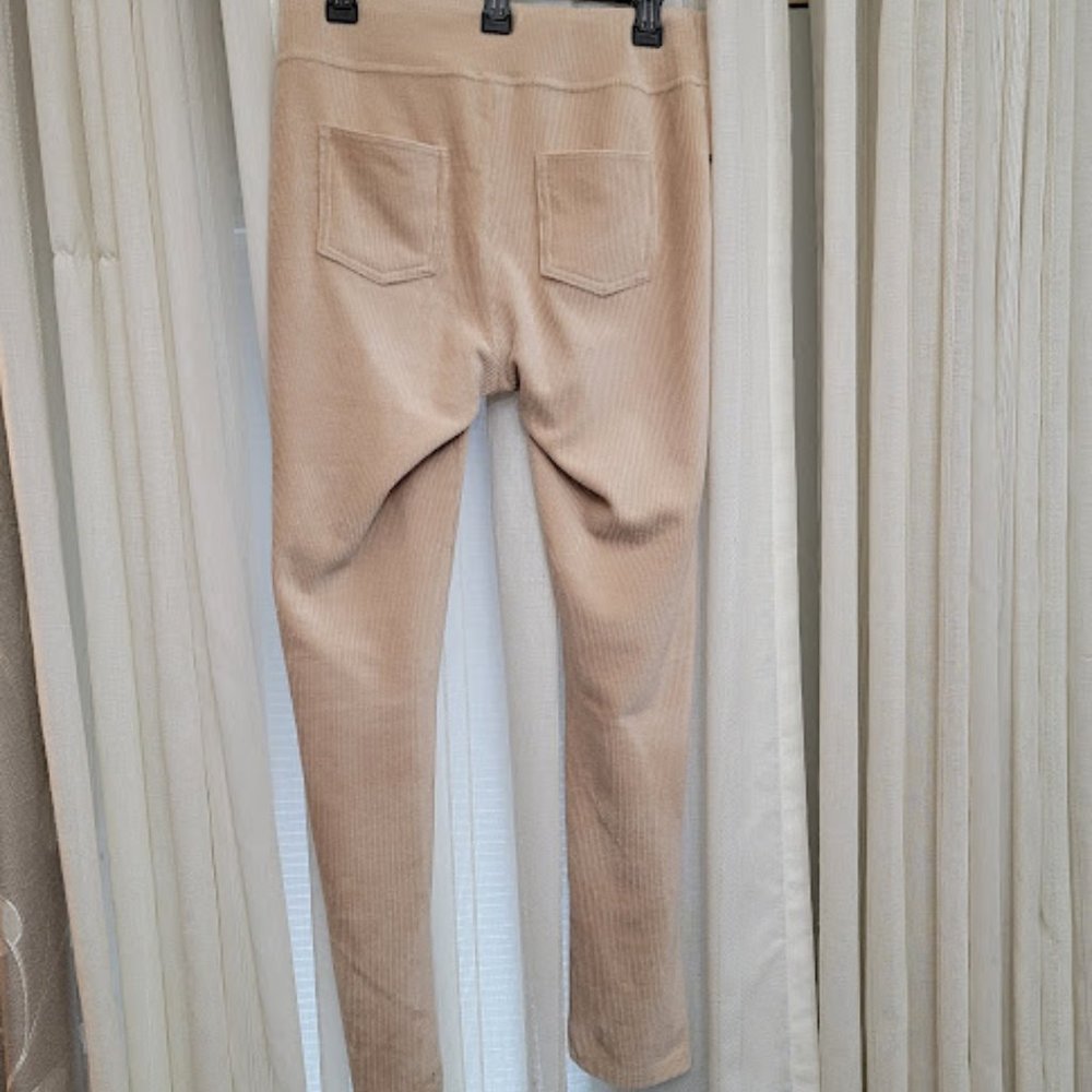 Khaki Corduroy Pull on Pant Size Large - Picture 3 of 6